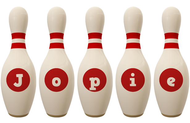 Jopie bowling-pin logo