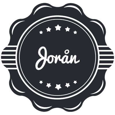 Jorån badge logo