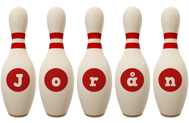 Jorån bowling-pin logo
