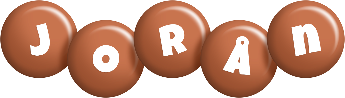 Jorån candy-brown logo