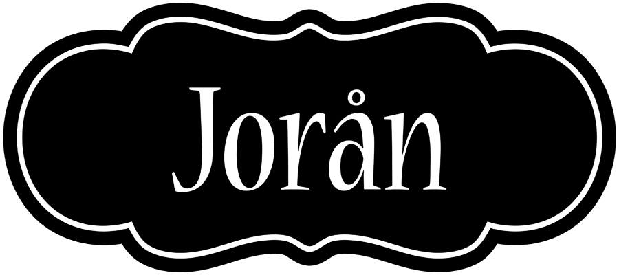 Jorån welcome logo