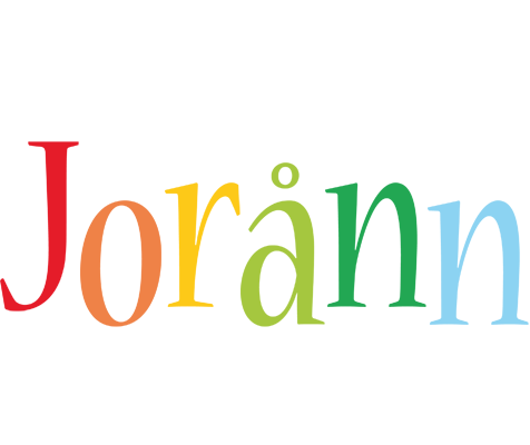 Jorånn birthday logo