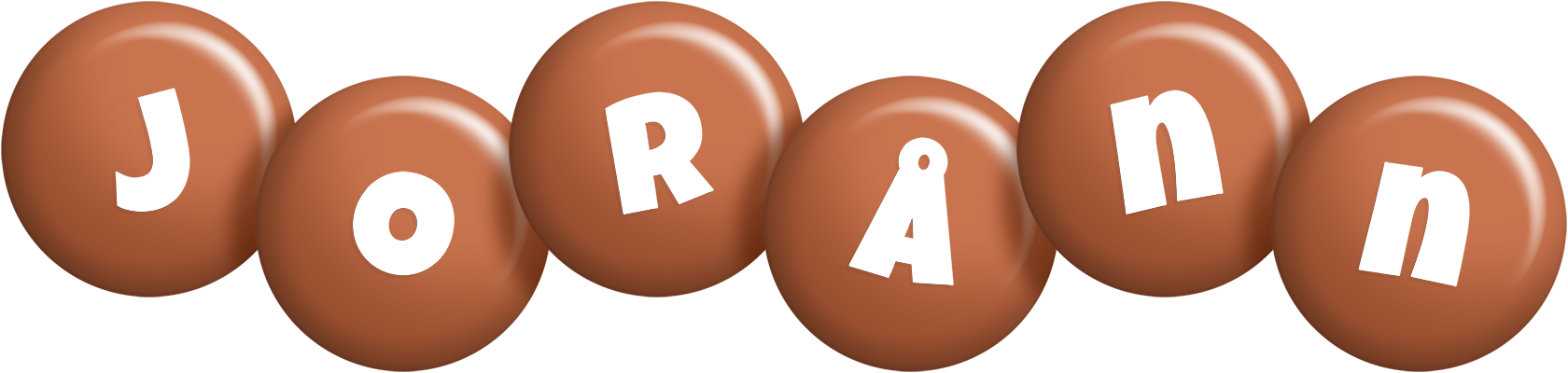 Jorånn candy-brown logo