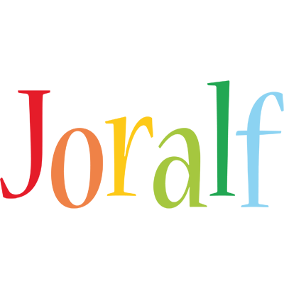 Joralf birthday logo