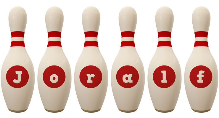 Joralf bowling-pin logo