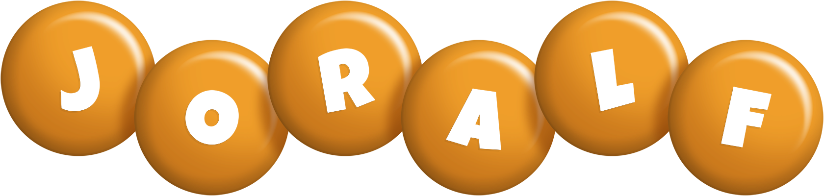 Joralf candy-orange logo
