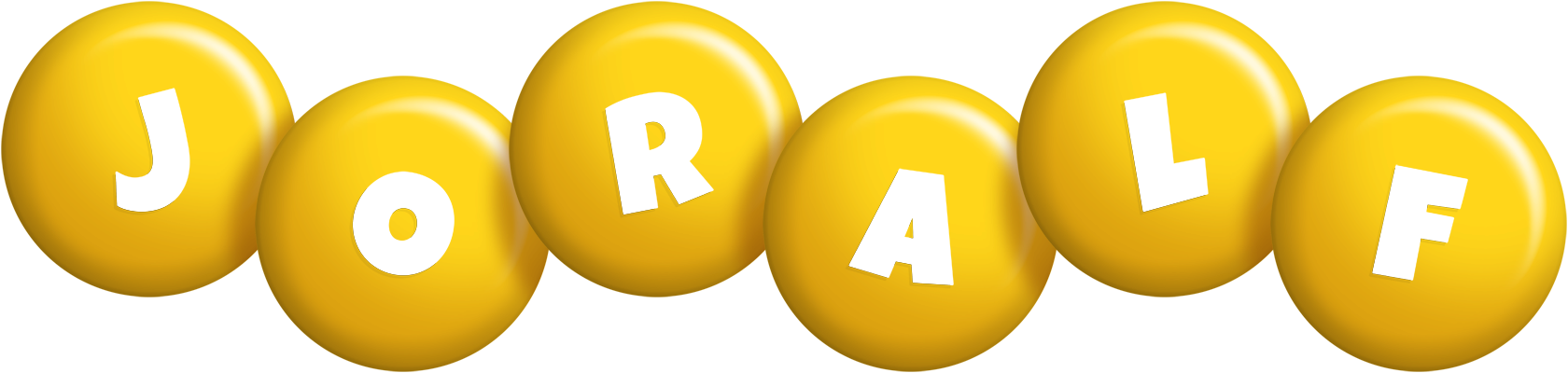 Joralf candy-yellow logo