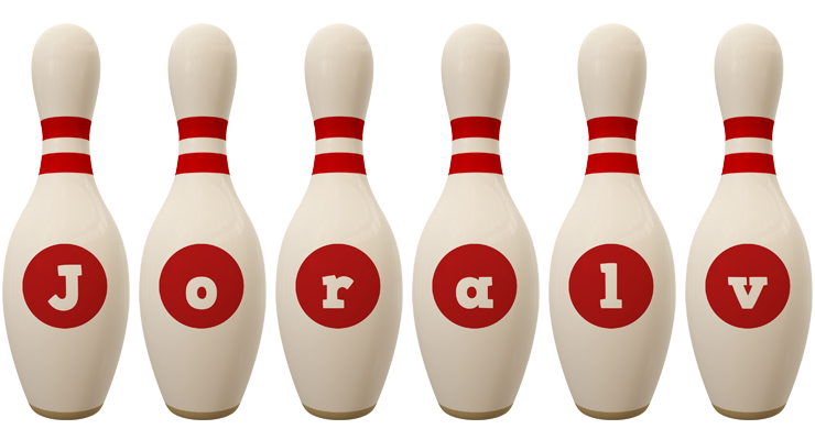Joralv bowling-pin logo