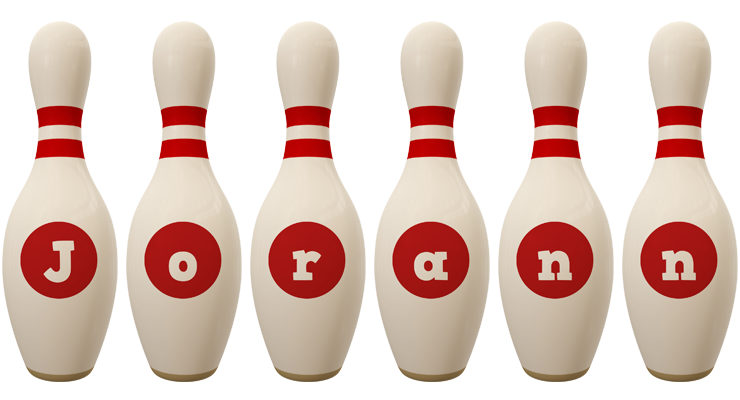 Jorann bowling-pin logo
