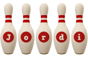 Jordi bowling-pin logo