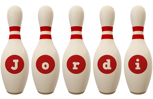 Jordi bowling-pin logo