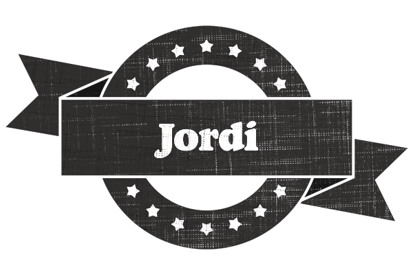 Jordi grunge logo