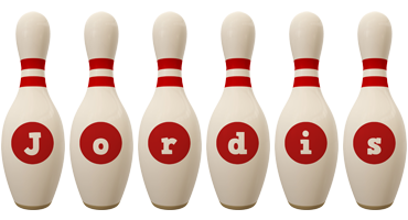 Jordis bowling-pin logo