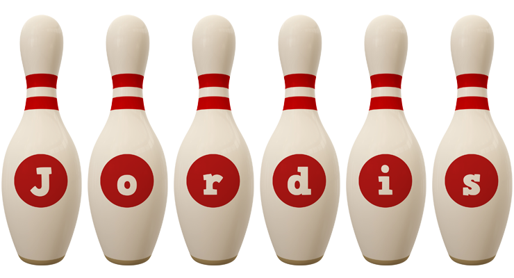 Jordis bowling-pin logo