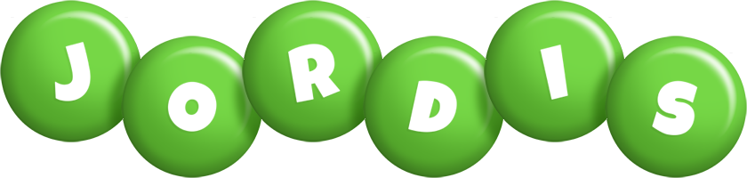 Jordis candy-green logo