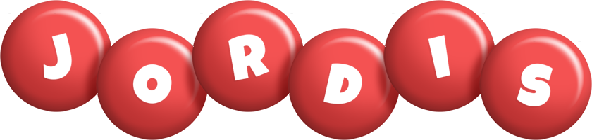 Jordis candy-red logo