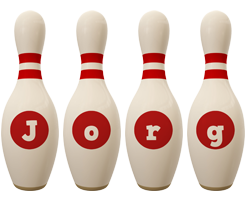 Jorg bowling-pin logo