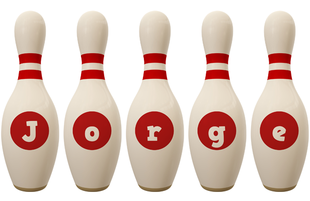 Jorge bowling-pin logo