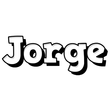 Jorge snowing logo