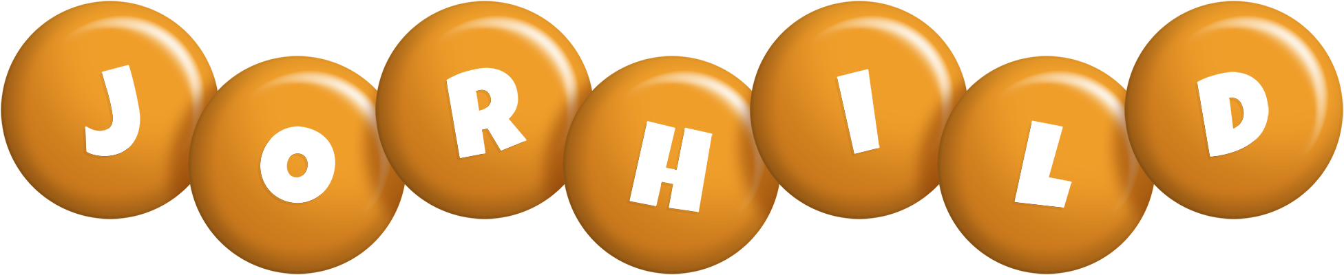 Jorhild candy-orange logo