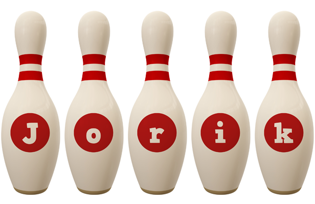 Jorik bowling-pin logo