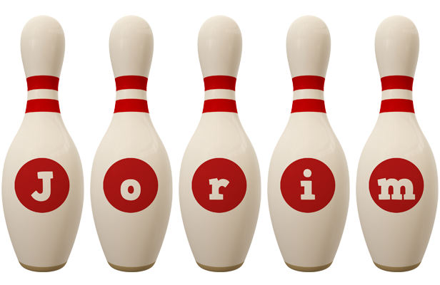 Jorim bowling-pin logo