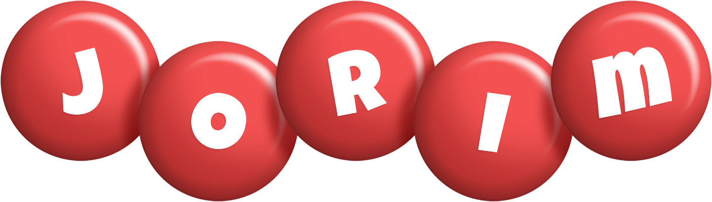 Jorim candy-red logo