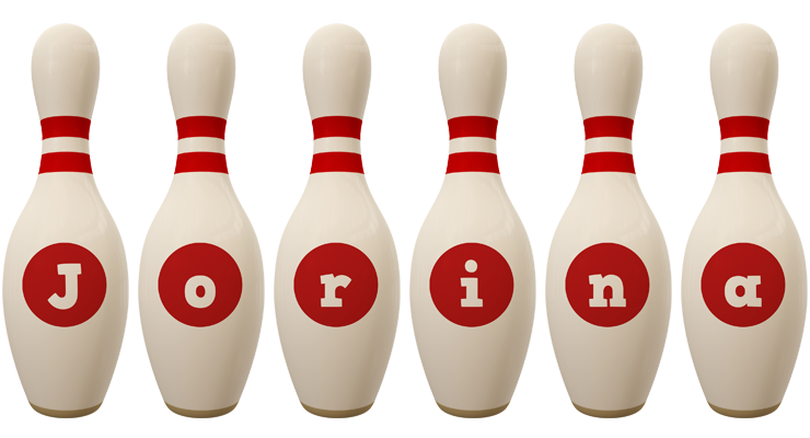 Jorina bowling-pin logo