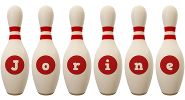 Jorine bowling-pin logo