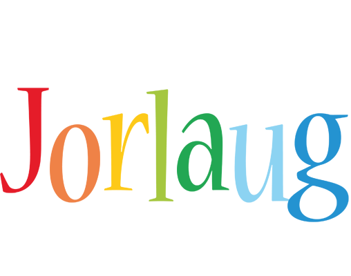 Jorlaug birthday logo