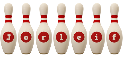 Jorleif bowling-pin logo