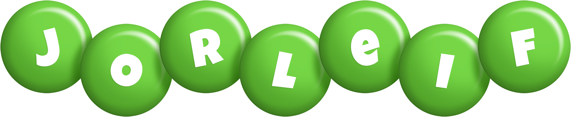 Jorleif candy-green logo