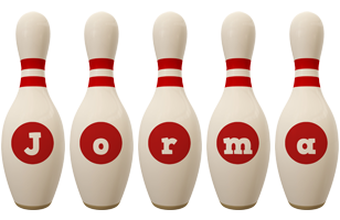 Jorma bowling-pin logo