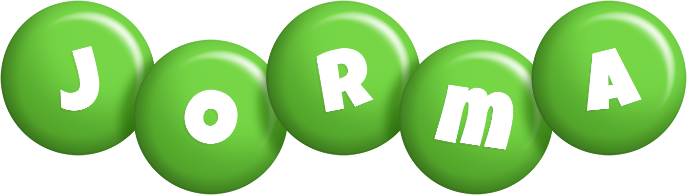 Jorma candy-green logo