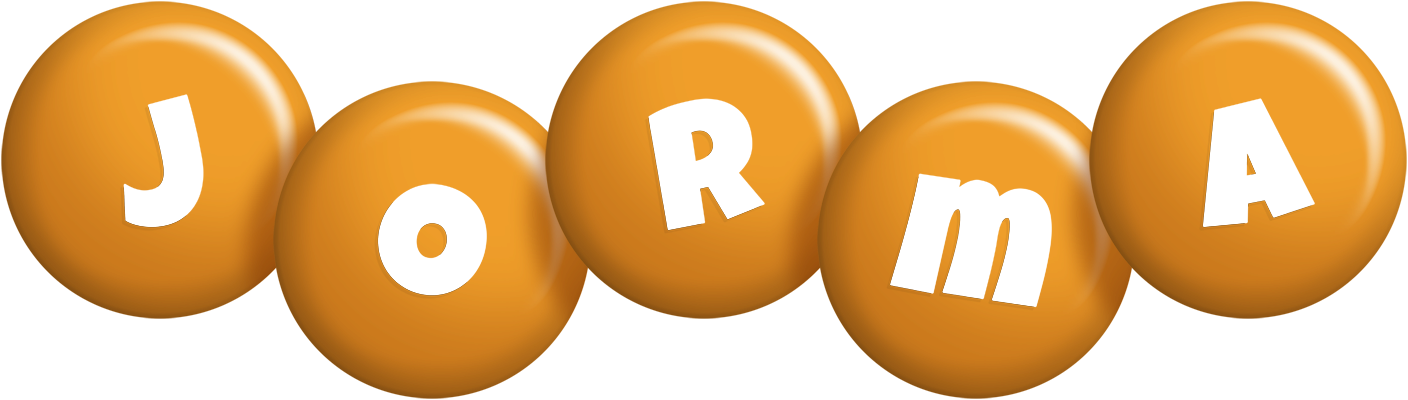 Jorma candy-orange logo