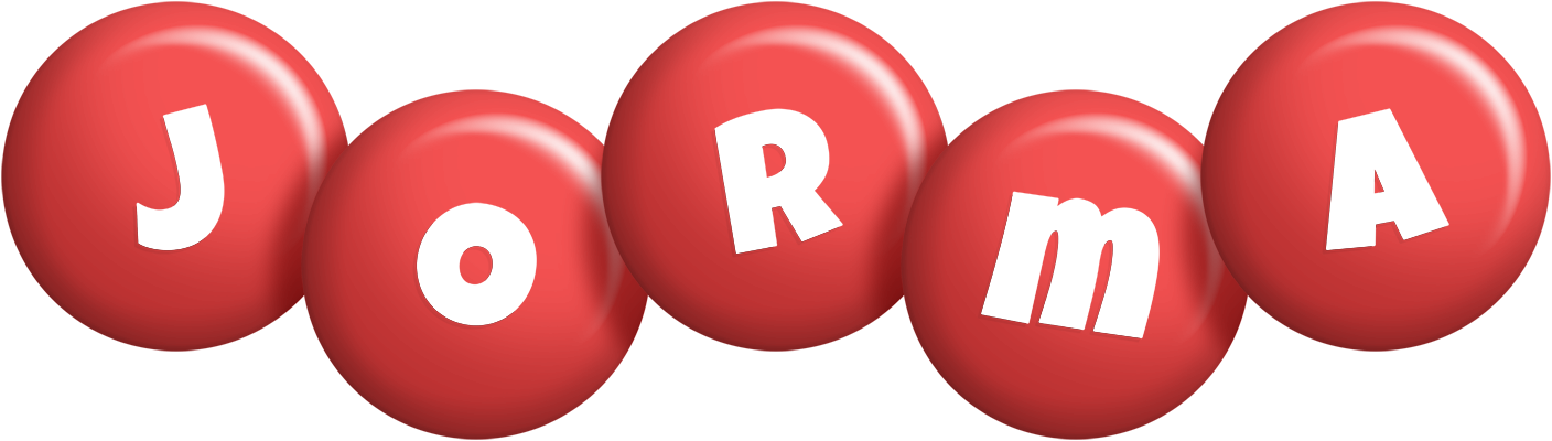 Jorma candy-red logo