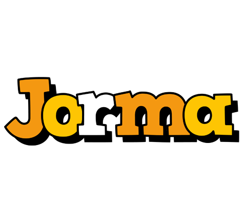 Jorma cartoon logo