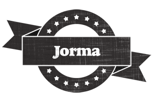 Jorma grunge logo