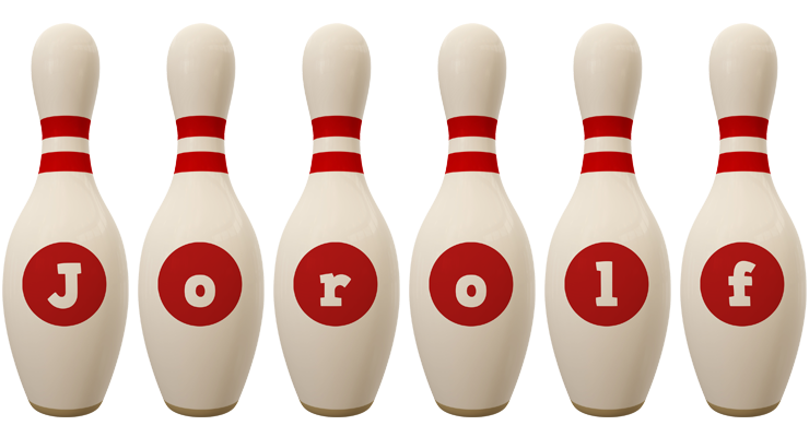 Jorolf bowling-pin logo