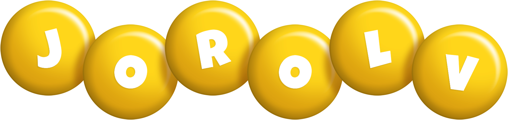 Jorolv candy-yellow logo