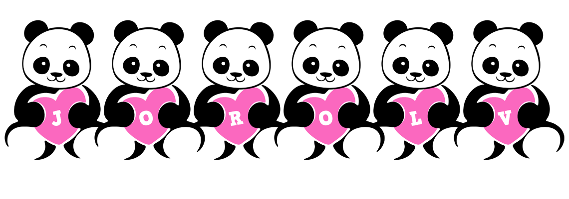 Jorolv love-panda logo