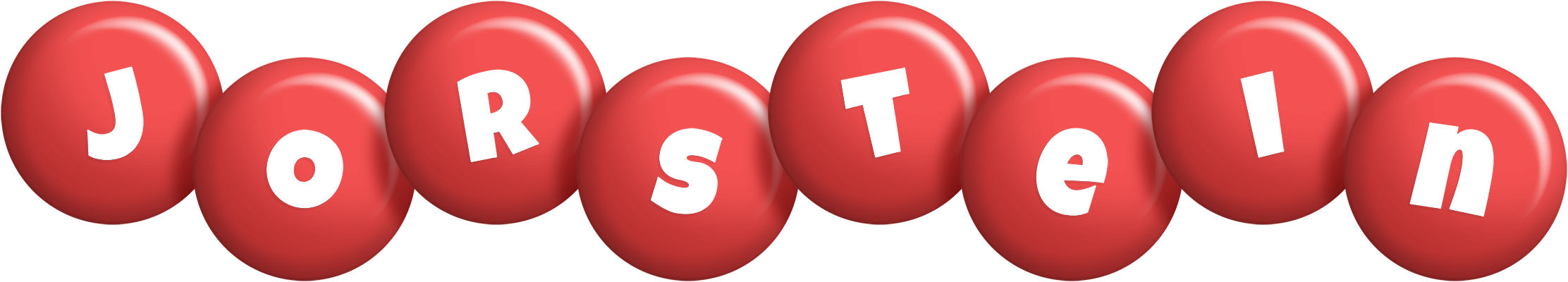 Jorstein candy-red logo