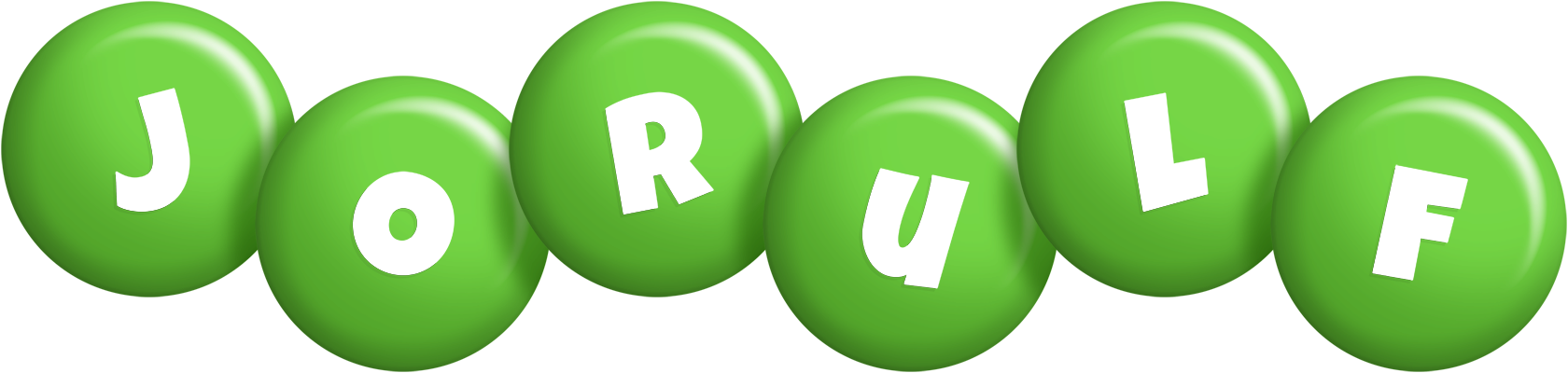 Jorulf candy-green logo