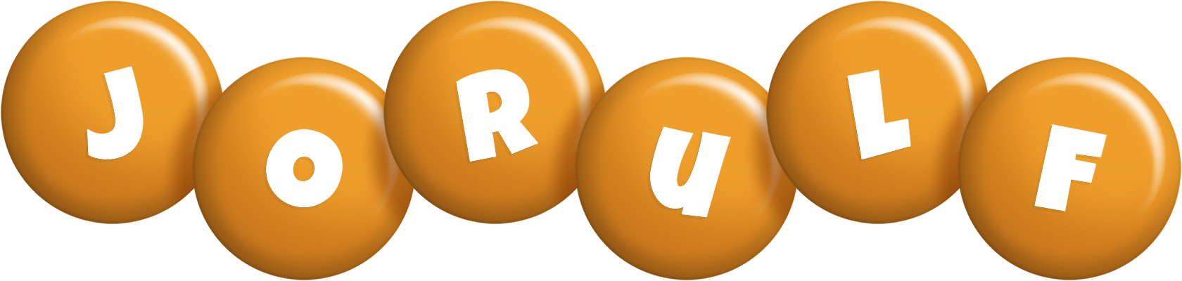 Jorulf candy-orange logo