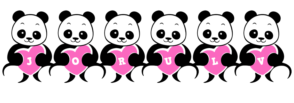 Jorulv love-panda logo