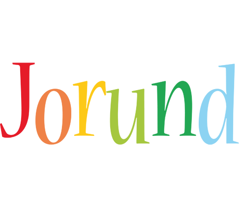 Jorund birthday logo