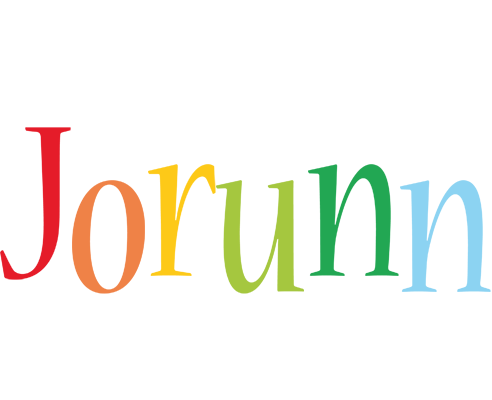 Jorunn birthday logo