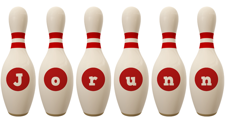 Jorunn bowling-pin logo