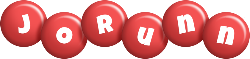 Jorunn candy-red logo