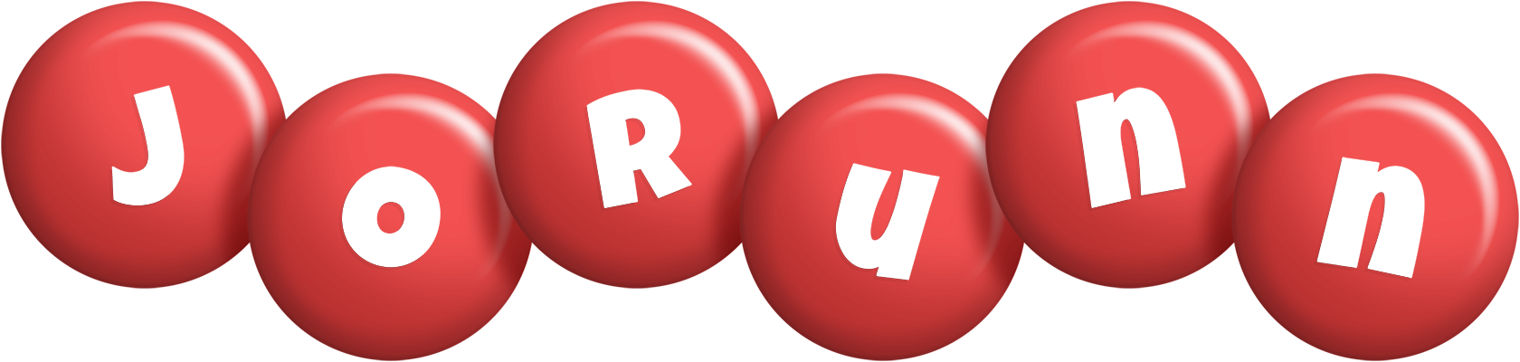 Jorunn candy-red logo